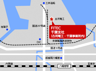 千葉支社の地図