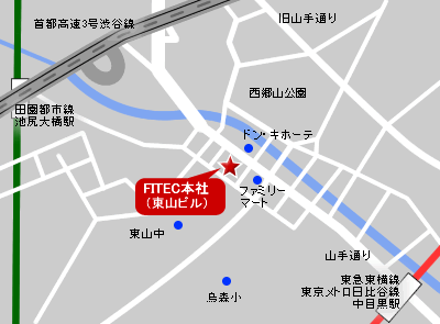 本社移転先の地図